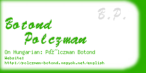 botond polczman business card